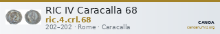 RIC IV Caracalla 68 — CANOA