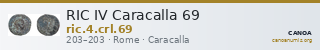 RIC IV Caracalla 69 — CANOA