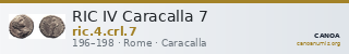 RIC IV Caracalla 7 — CANOA