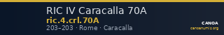 RIC IV Caracalla 70A — CANOA