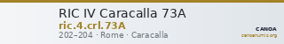 RIC IV Caracalla 73A — CANOA