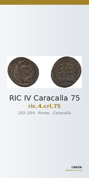 RIC IV Caracalla 75 — CANOA