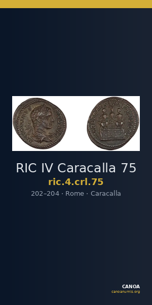 RIC IV Caracalla 75 — CANOA