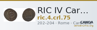 RIC IV Caracalla 75 — CANOA