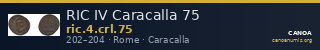 RIC IV Caracalla 75 — CANOA