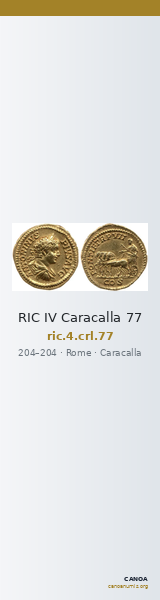 RIC IV Caracalla 77 — CANOA