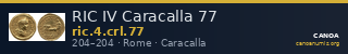 RIC IV Caracalla 77 — CANOA