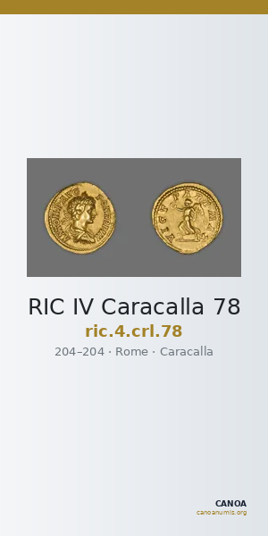 RIC IV Caracalla 78 — CANOA