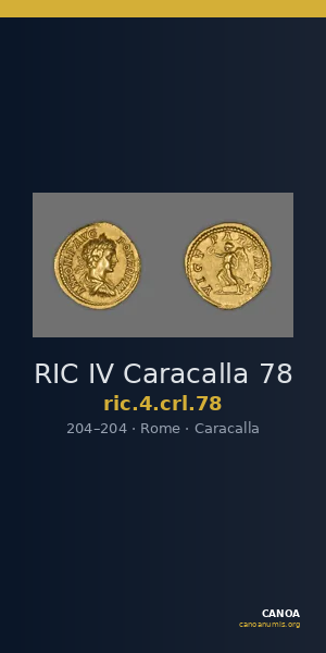 RIC IV Caracalla 78 — CANOA