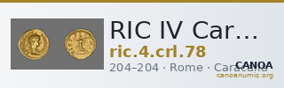 RIC IV Caracalla 78 — CANOA