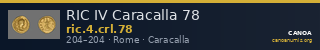 RIC IV Caracalla 78 — CANOA