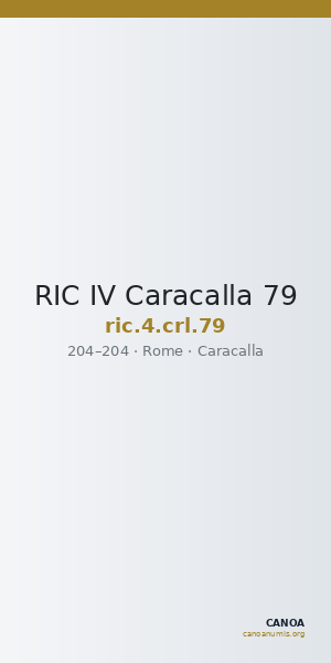 RIC IV Caracalla 79 — CANOA