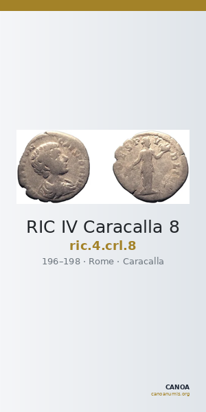 RIC IV Caracalla 8 — CANOA
