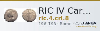 RIC IV Caracalla 8 — CANOA