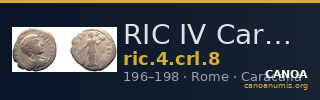 RIC IV Caracalla 8 — CANOA