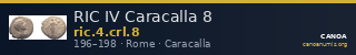 RIC IV Caracalla 8 — CANOA