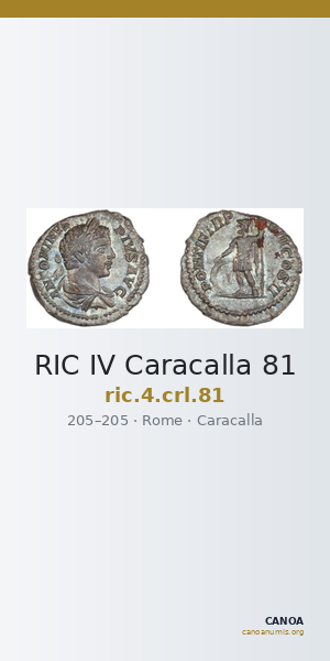 RIC IV Caracalla 81 — CANOA