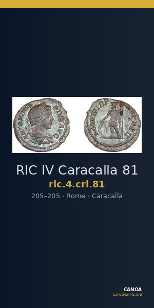 RIC IV Caracalla 81 — CANOA