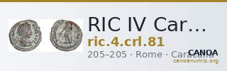 RIC IV Caracalla 81 — CANOA