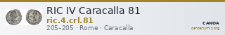 RIC IV Caracalla 81 — CANOA