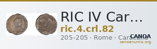 RIC IV Caracalla 82 — CANOA