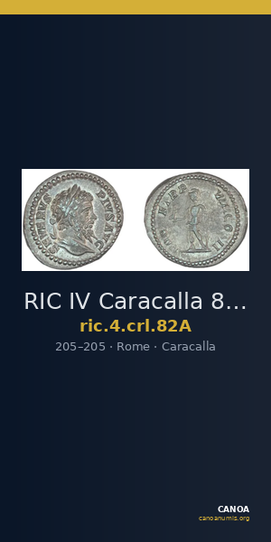 RIC IV Caracalla 82A — CANOA