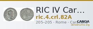 RIC IV Caracalla 82A — CANOA