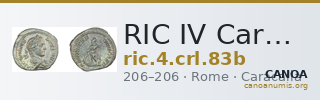 RIC IV Caracalla 83b — CANOA