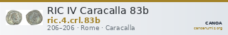 RIC IV Caracalla 83b — CANOA