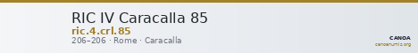 RIC IV Caracalla 85 — CANOA