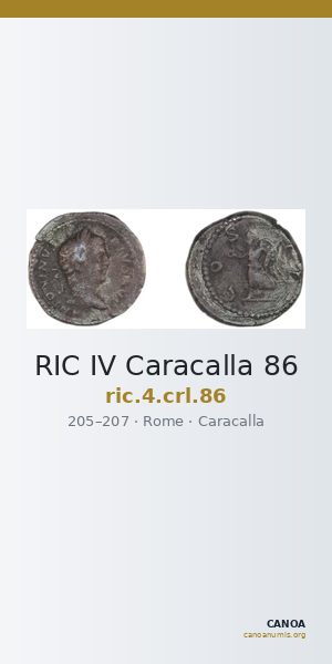 RIC IV Caracalla 86 — CANOA