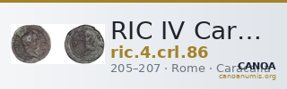 RIC IV Caracalla 86 — CANOA
