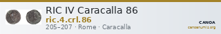 RIC IV Caracalla 86 — CANOA