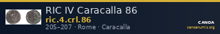 RIC IV Caracalla 86 — CANOA