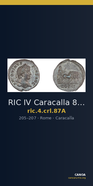 RIC IV Caracalla 87A — CANOA