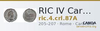 RIC IV Caracalla 87A — CANOA