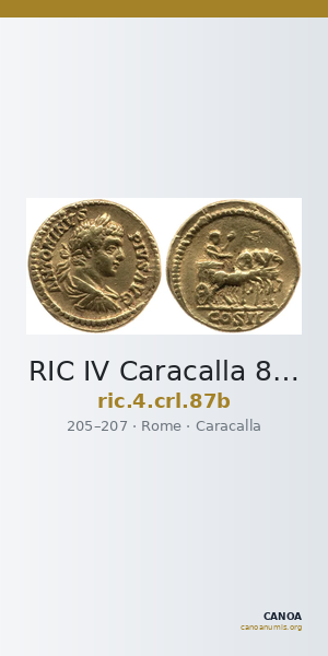 RIC IV Caracalla 87b — CANOA