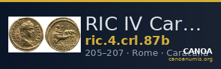 RIC IV Caracalla 87b — CANOA