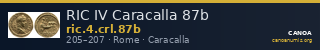 RIC IV Caracalla 87b — CANOA