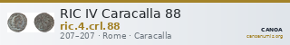 RIC IV Caracalla 88 — CANOA
