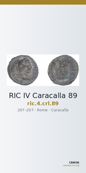 RIC IV Caracalla 89 — CANOA