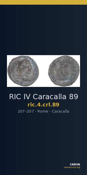 RIC IV Caracalla 89 — CANOA