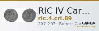 RIC IV Caracalla 89 — CANOA