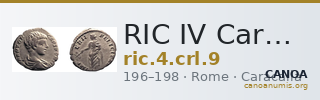 RIC IV Caracalla 9 — CANOA