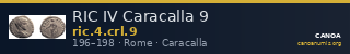 RIC IV Caracalla 9 — CANOA