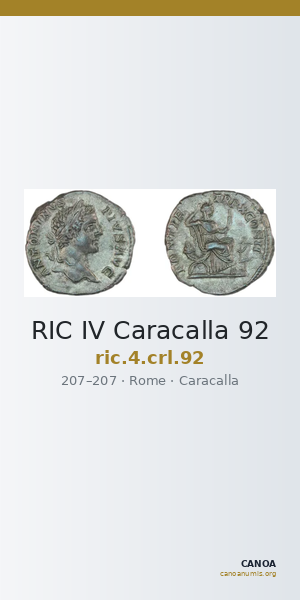 RIC IV Caracalla 92 — CANOA
