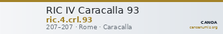RIC IV Caracalla 93 — CANOA