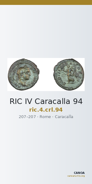 RIC IV Caracalla 94 — CANOA