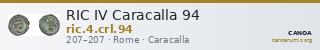 RIC IV Caracalla 94 — CANOA
