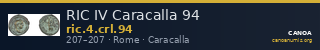 RIC IV Caracalla 94 — CANOA